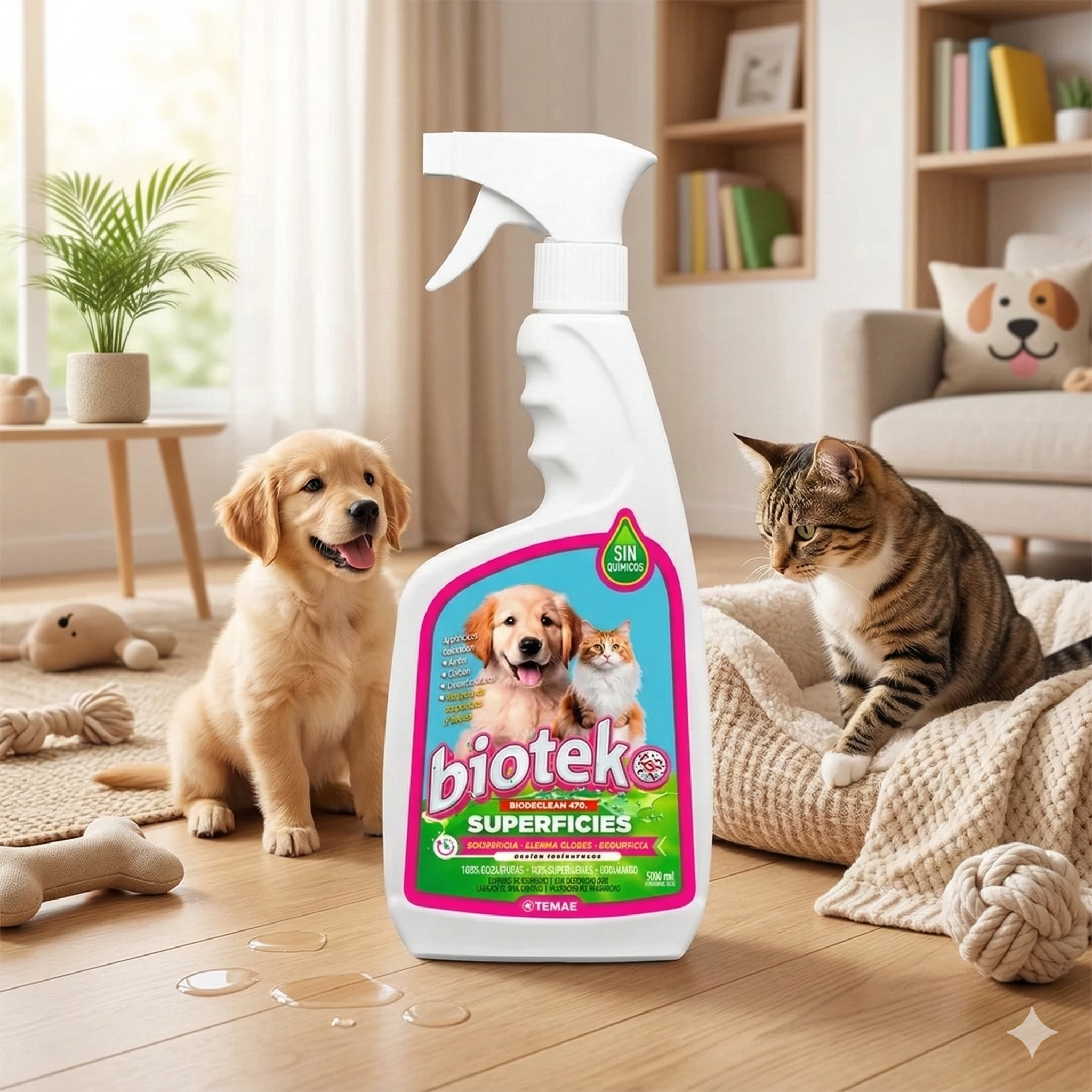 Bio-Rescue Pet Pro - Envió Contra Entrega  Eliminador Enzimático de Olores y Manchas (500ml) - Hogar